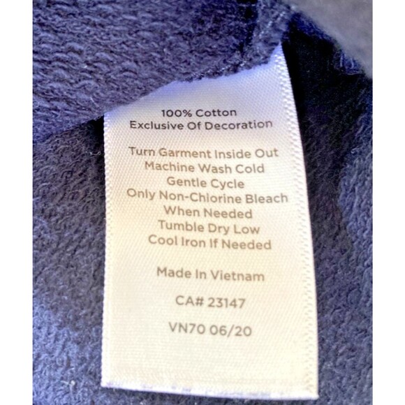 Talbots Embriodered Polar Bear Pullover Large Blue 100% Cotton - Picture 4 of 6